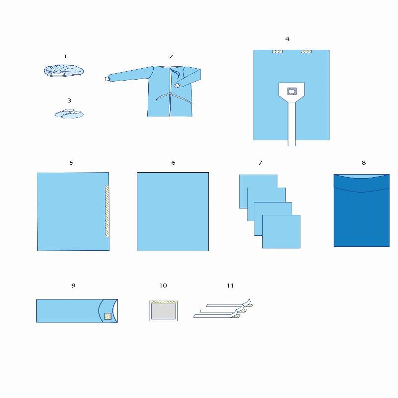 Комплект одягу та покриттів операційних для артроскопії №1* Taipan-Pharm стерильний